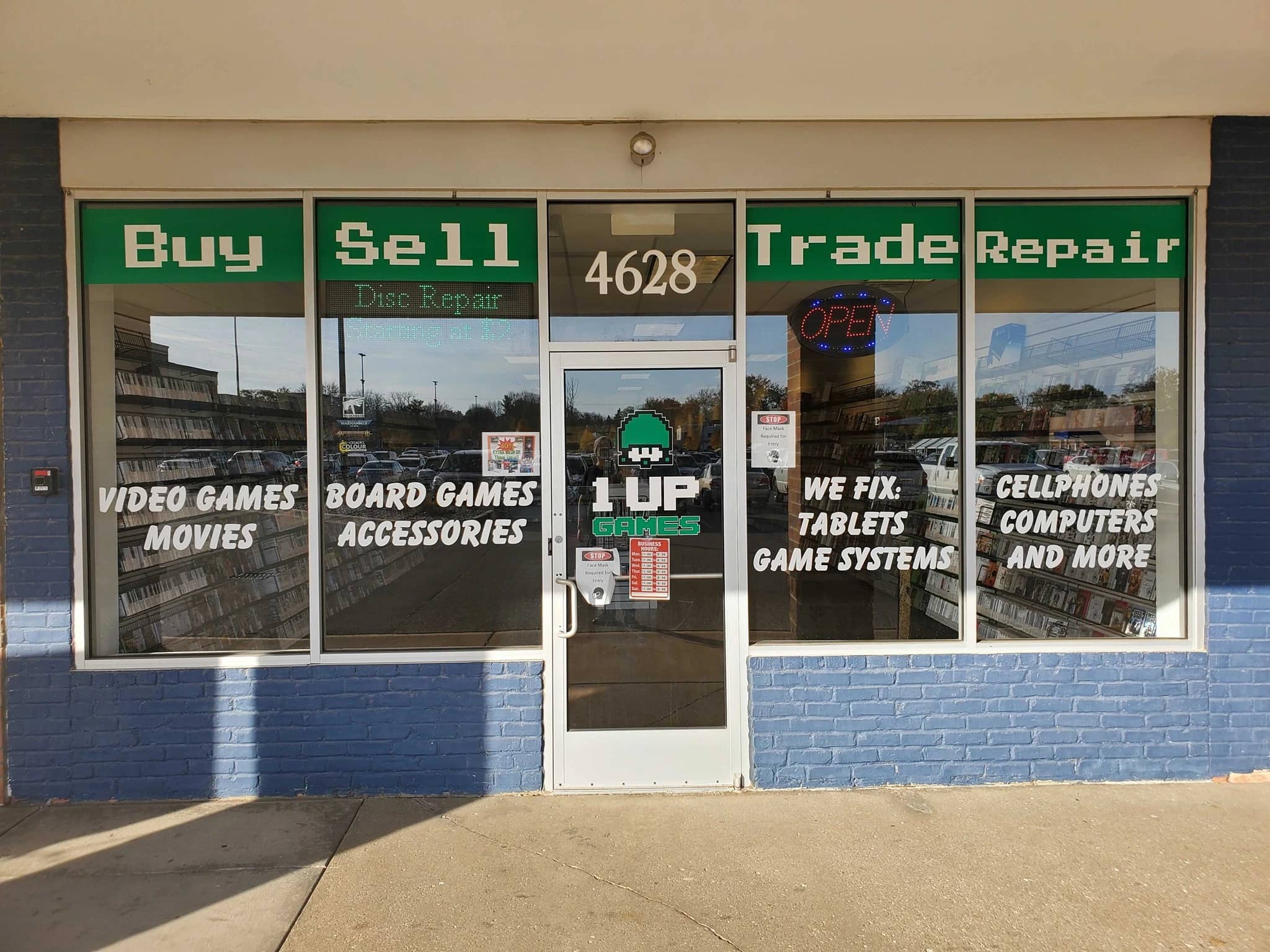 1UP Games and Repairs