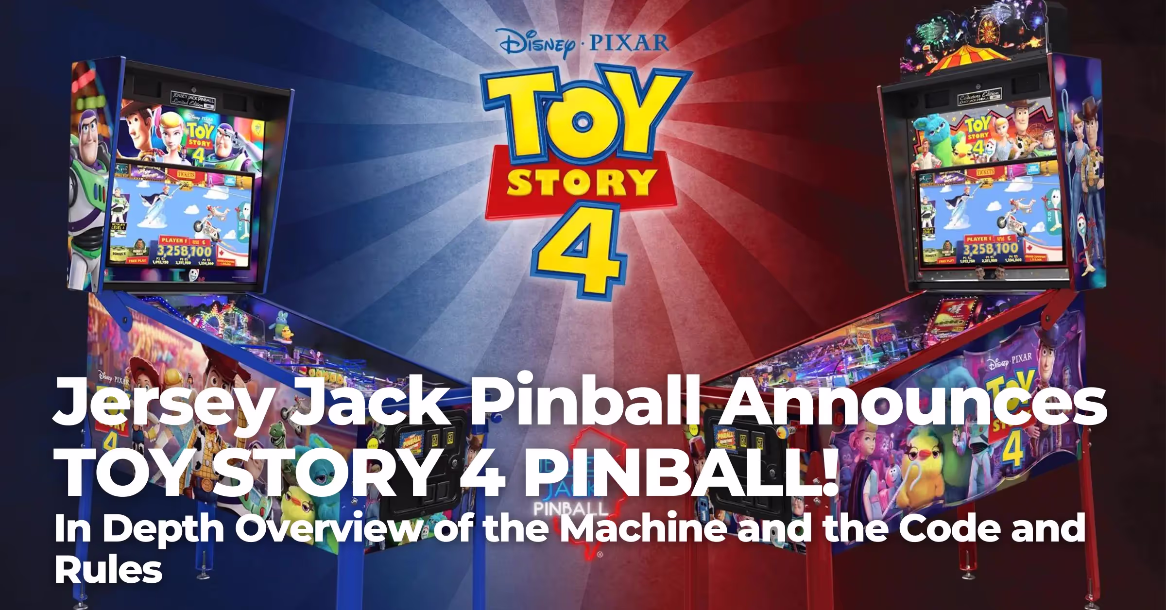 Jersey Jack Pinball Announces TOY STORY 4 PINBALL!