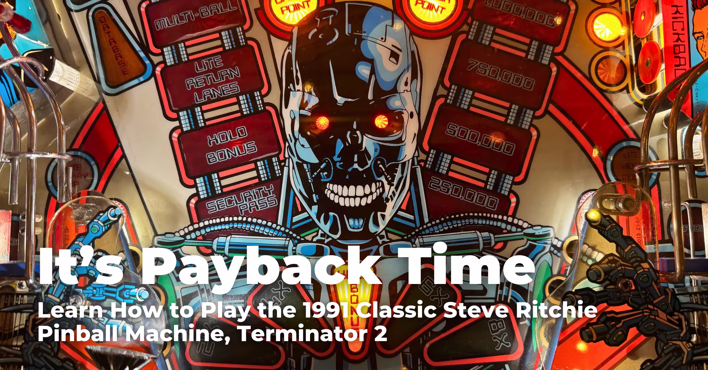It’s Payback Time: Learn to Play the 1991 Classic Pinball Machine, Terminator 2